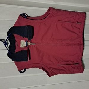 LL Bean Fleece Lined Vest Petite